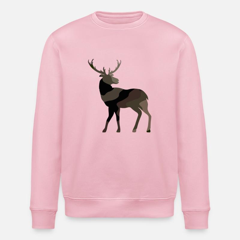 Hirsch - Stanley/Stella Unisex Bio-Sweatshirt ROLLER - Hellrosa