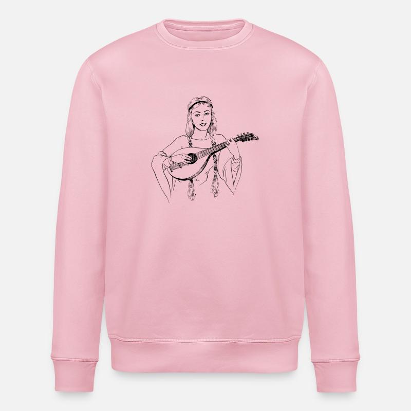 Femme luth jouer - Sweat bio ROLLER Stanley/Stella Unisexe - rose pâle