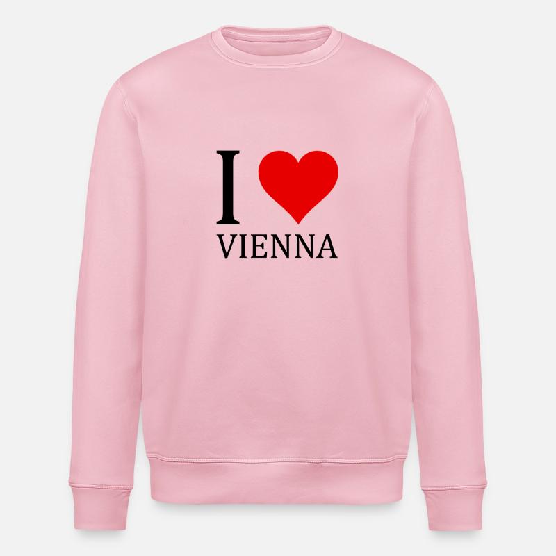 J'adore Vienne! - Sweat bio ROLLER Stanley/Stella Unisexe - rose pâle