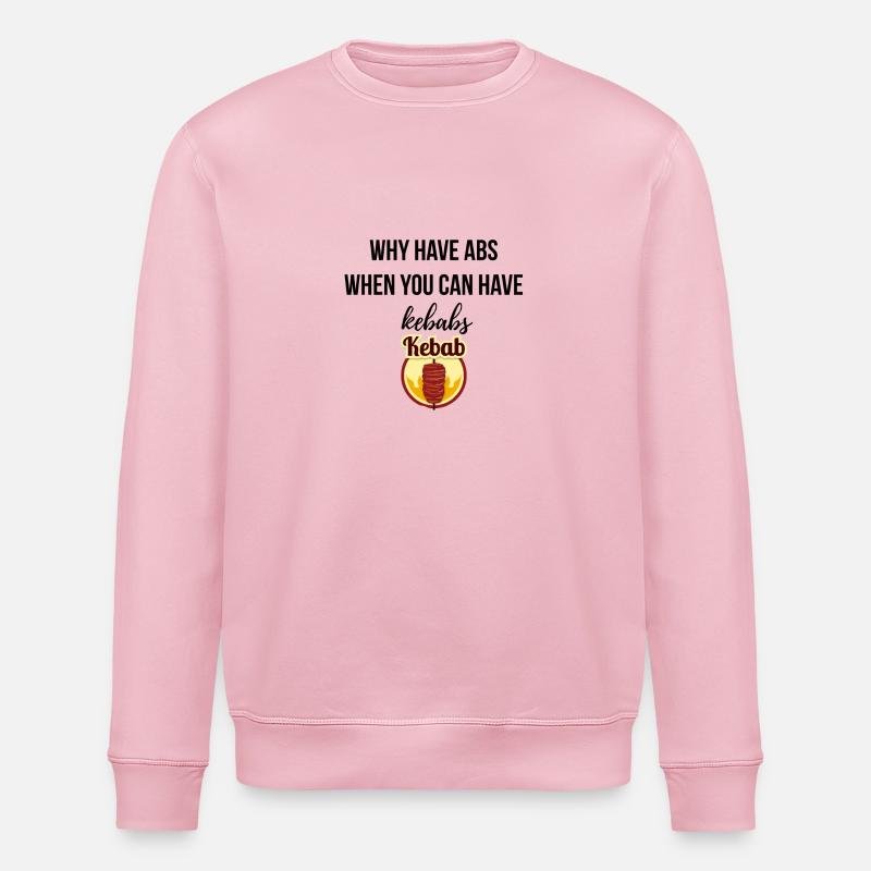 Pourquoi Abs - Sweat bio ROLLER Stanley/Stella Unisexe - rose pâle