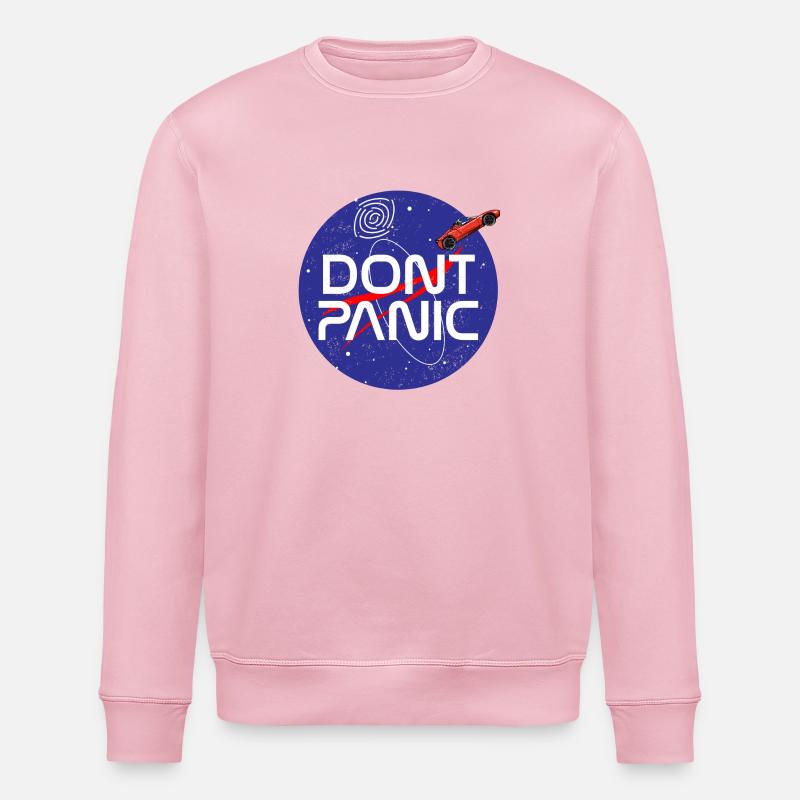 Dont Panic Universe Racers T-shirt - Stanley/Stella Unisex Bio-Sweatshirt ROLLER - Hellrosa
