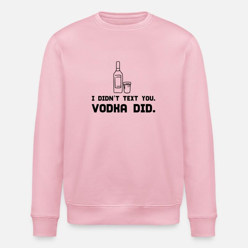 VODKA - Sweat bio ROLLER Stanley/Stella Unisexe - rose pâle