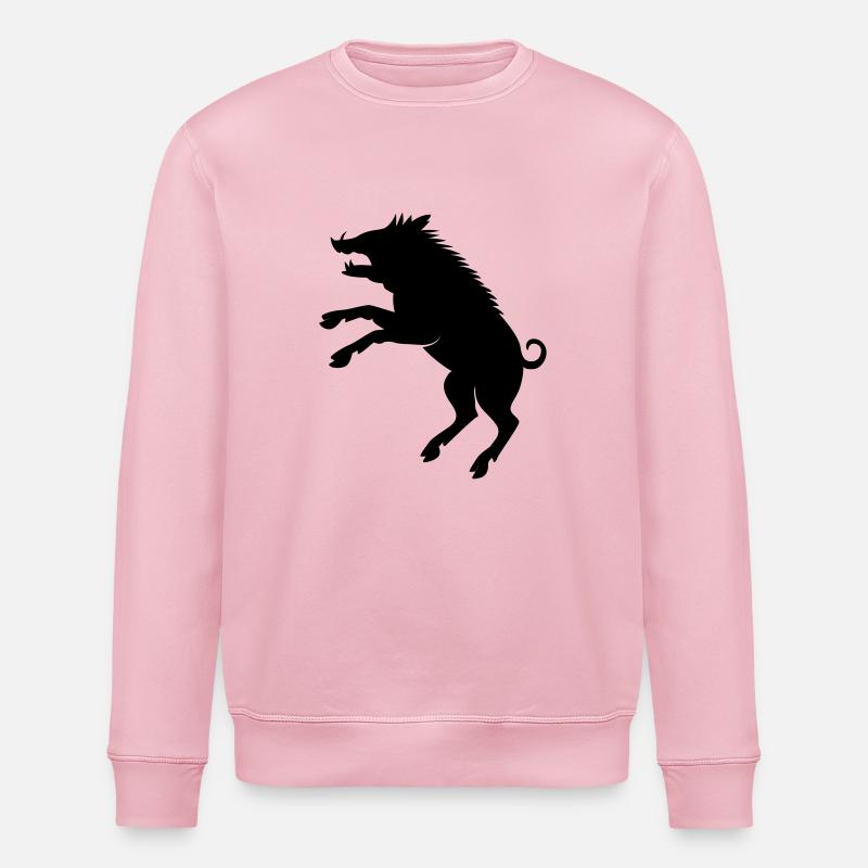 Wildschwein - Stanley/Stella Unisex Bio-Sweatshirt ROLLER - Hellrosa