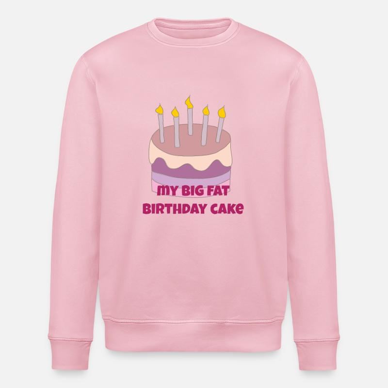 Mon gros gâteau d’anniversaire - Sweat bio ROLLER Stanley/Stella Unisexe - rose pâle