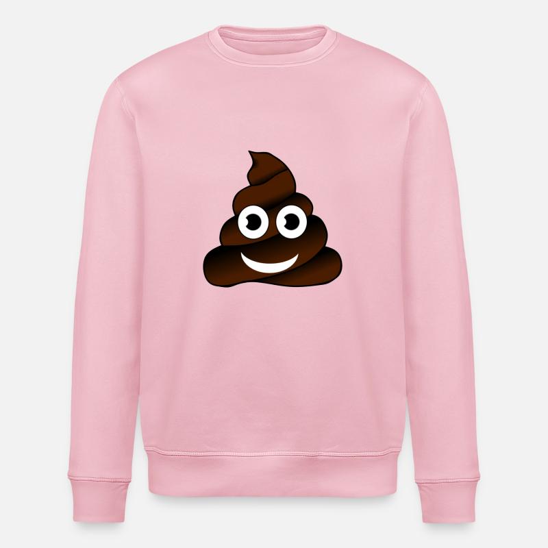 Merde crotte idée cadeau Lachgesicht - Sweat bio ROLLER Stanley/Stella Unisexe - rose pâle