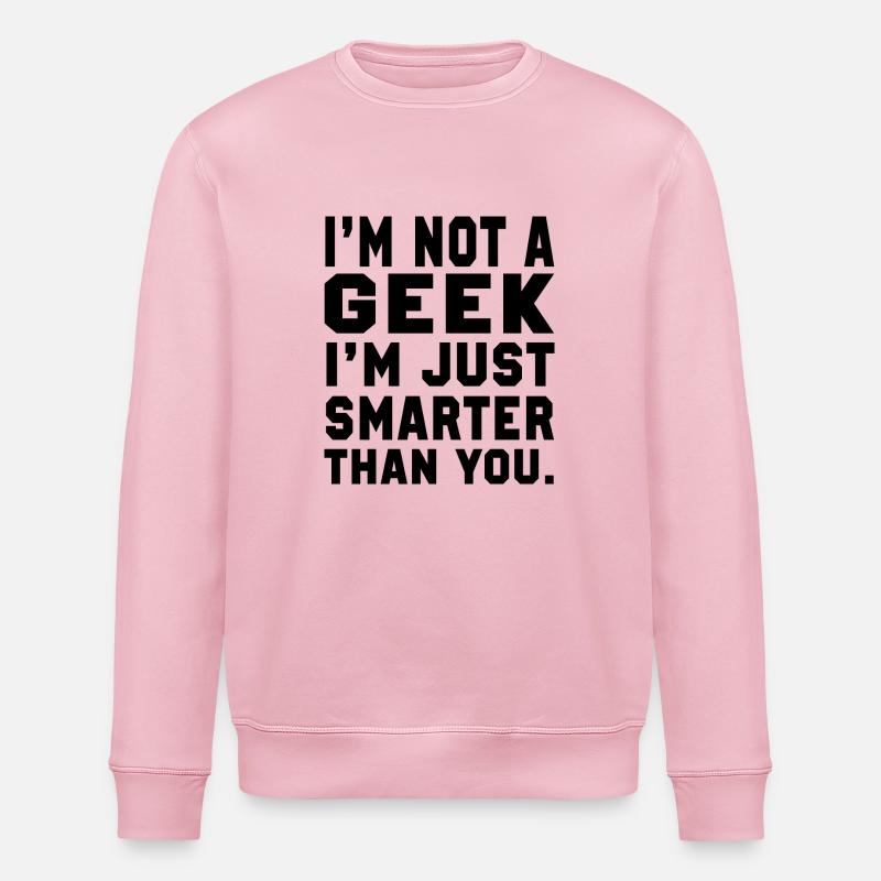 Ich bin kein Geek - Stanley/Stella Unisex Bio-Sweatshirt ROLLER - Hellrosa