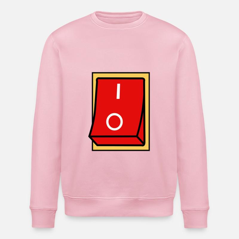ON - OFF SWITCH - Stanley/Stella ROLLER Unisex Organic Sweatshirt - cotton pink