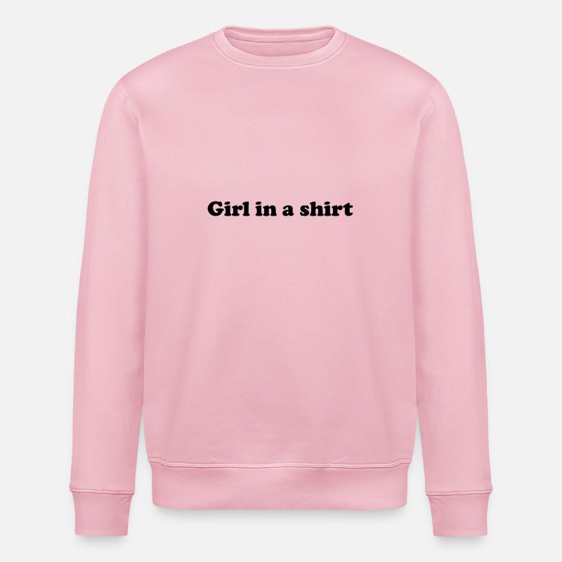 Fille dans une chemise - Sweat bio ROLLER Stanley/Stella Unisexe - rose pâle