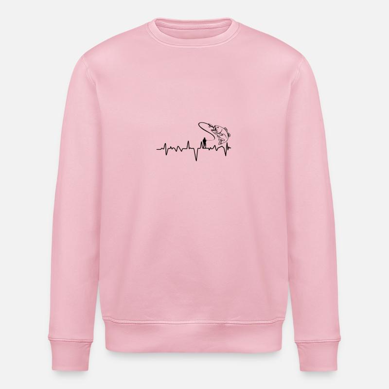 Fishing Evolution Fish - Stanley/Stella Unisex Bio-Sweatshirt ROLLER - Hellrosa