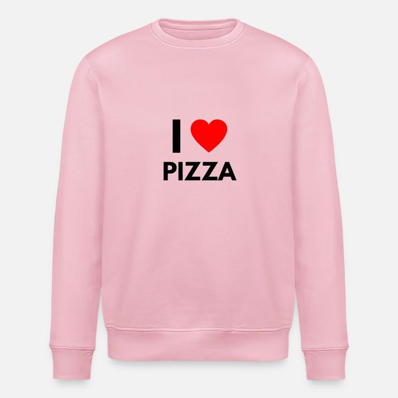 I Love Pizza Gift - Sweat bio ROLLER Stanley/Stella Unisexe - rose pâle