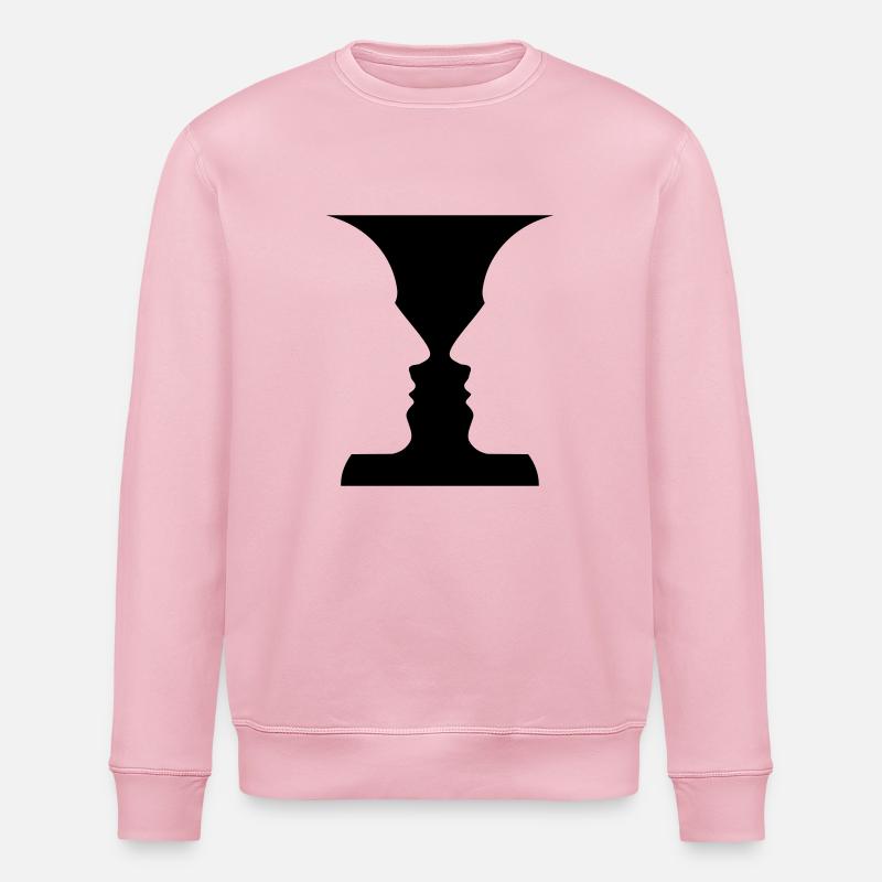 Face à face? - Sweat bio ROLLER Stanley/Stella Unisexe - rose pâle