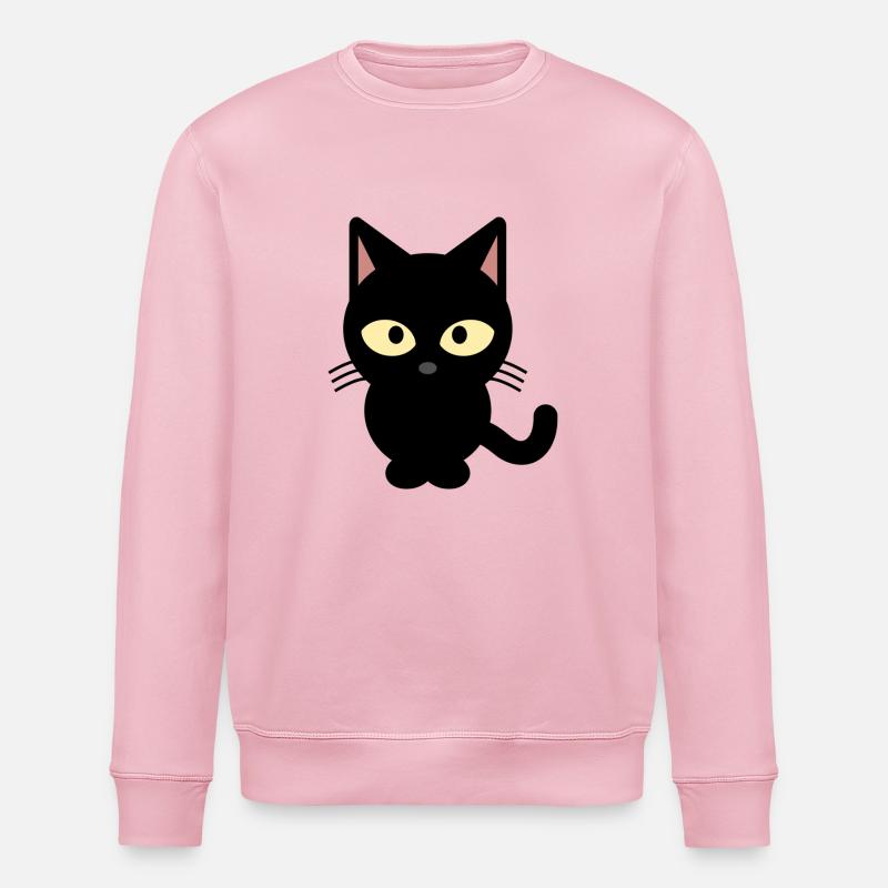 chat noir - Sweat bio ROLLER Stanley/Stella Unisexe - rose pâle