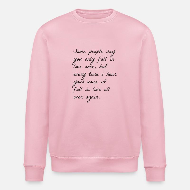 love quotes de - Stanley/Stella Unisex Bio-Sweatshirt ROLLER - Hellrosa