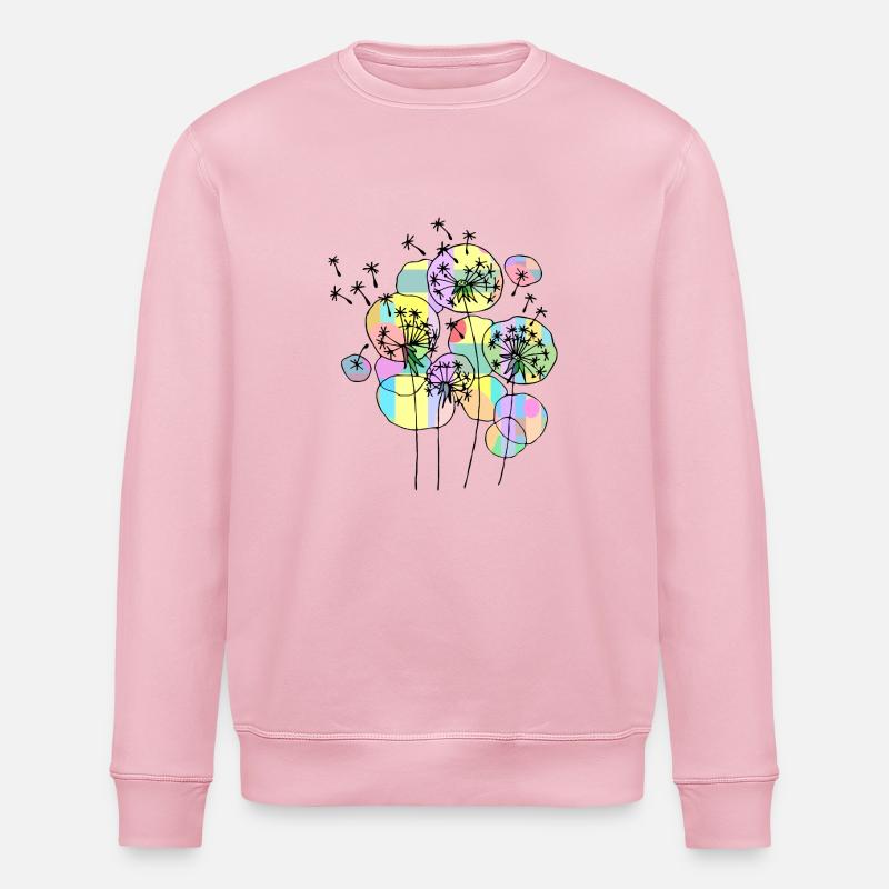 Blumen - Stanley/Stella Unisex Bio-Sweatshirt ROLLER - Hellrosa