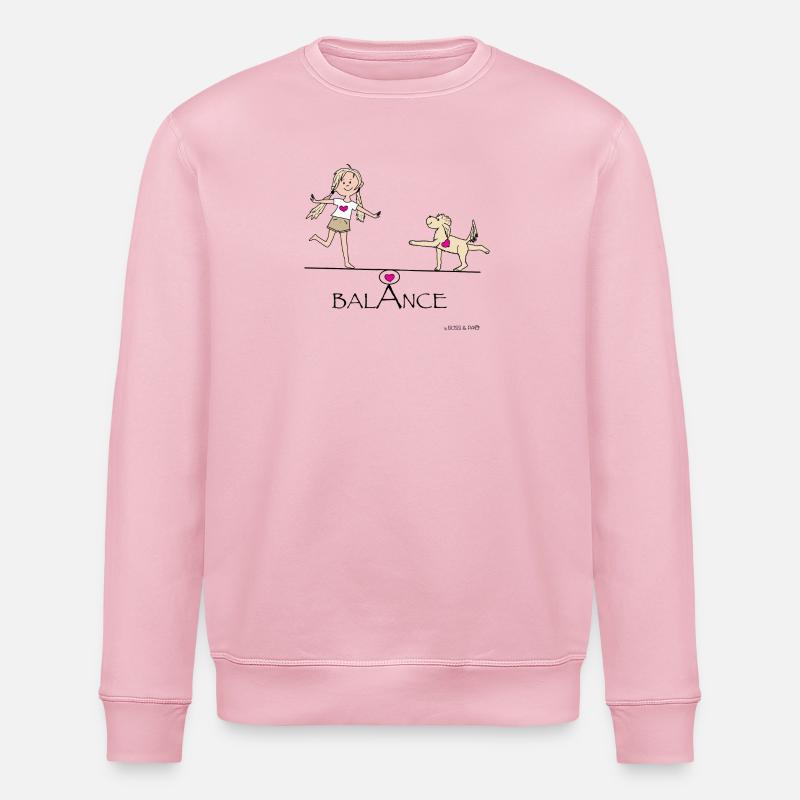 Félicité et Patte - Équilibre - Sweat bio ROLLER Stanley/Stella Unisexe - rose pâle