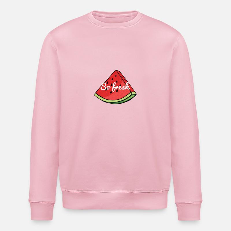 Donc pastèque fraîche - Sweat bio ROLLER Stanley/Stella Unisexe - rose pâle