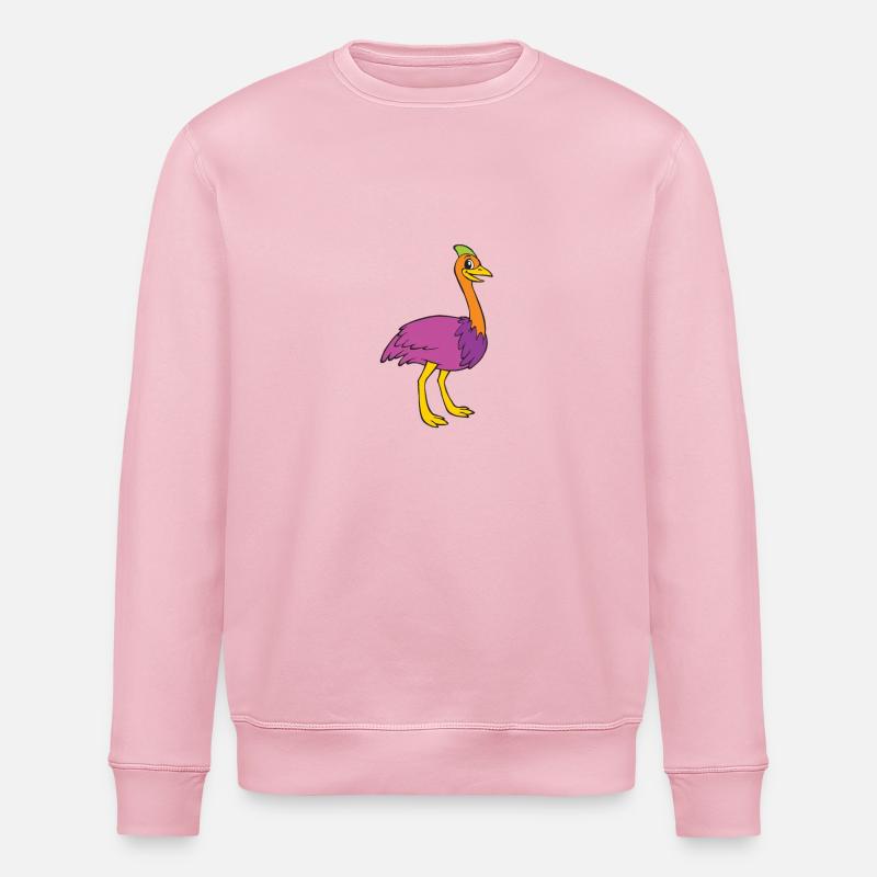 Vogel Strauß - Stanley/Stella Unisex Bio-Sweatshirt ROLLER - Hellrosa