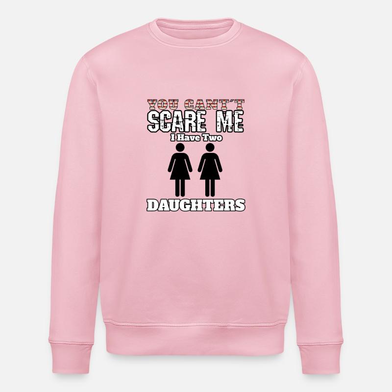Fille de filles effrayée - Sweat bio ROLLER Stanley/Stella Unisexe - rose pâle