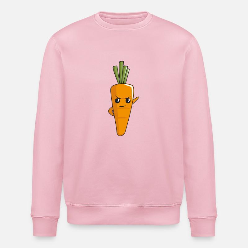 Freche Karotte - Stanley/Stella Unisex Bio-Sweatshirt ROLLER - Hellrosa