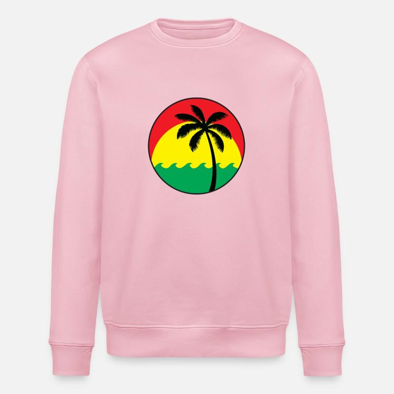 Logo Reggae - Sweat bio ROLLER Stanley/Stella Unisexe - rose pâle