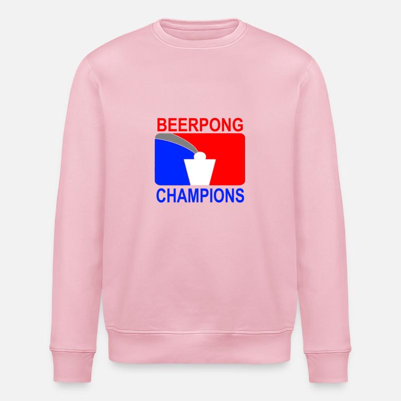 Beerpong Champions Geschenkidee - Stanley/Stella Unisex Bio-Sweatshirt ROLLER - Hellrosa