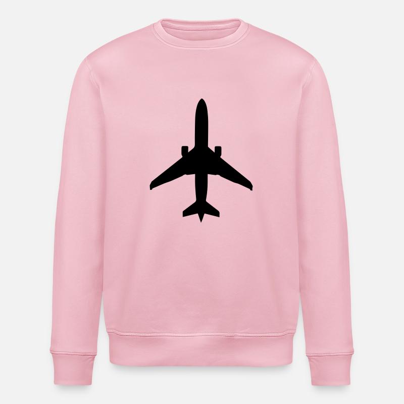 airplane_silhouette - Sweat bio ROLLER Stanley/Stella Unisexe - rose pâle