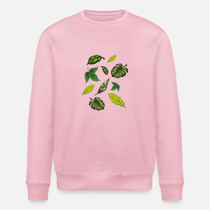 Plantes d’intérieur Plantes Feuilles - Sweat bio ROLLER Stanley/Stella Unisexe - rose pâle