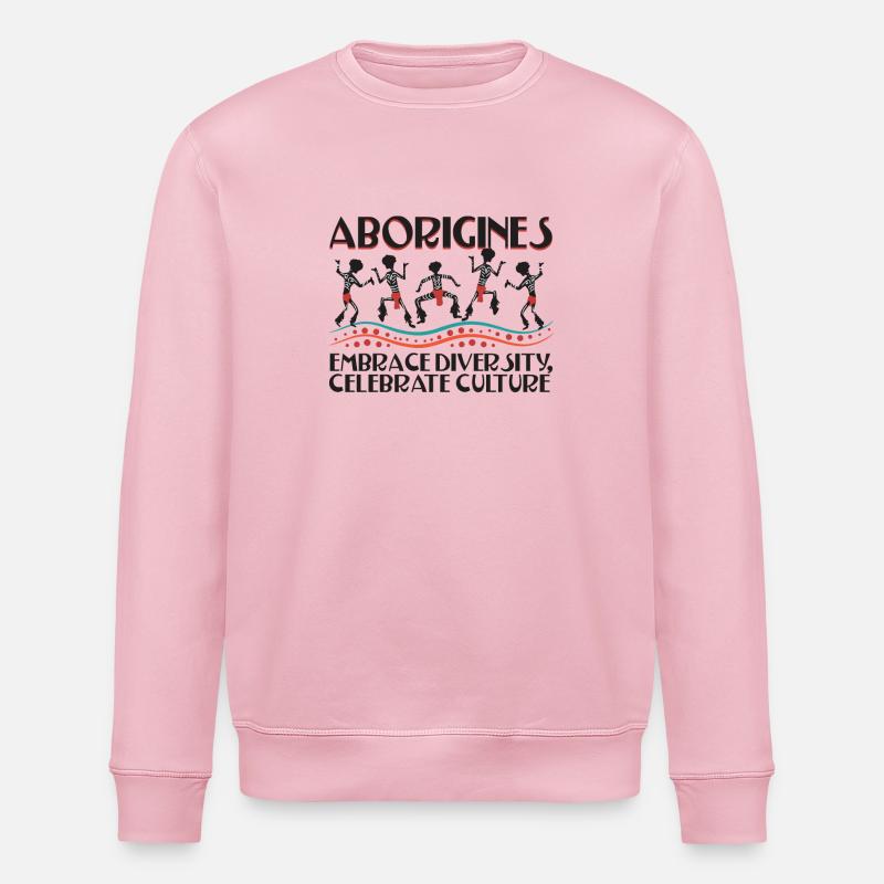 Les Autochtones embrassent la diversité - Sweat bio ROLLER Stanley/Stella Unisexe - rose pâle