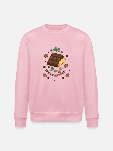 TABLETTES DE CHOCOLAT - Sweat bio ROLLER Stanley/Stella Unisexe - rose pâle