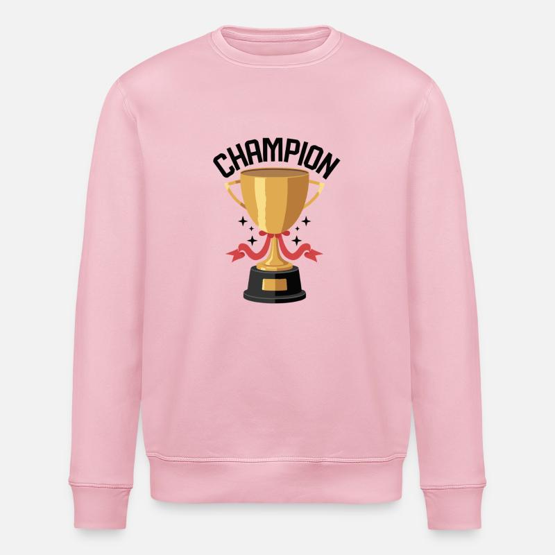 TSHIRT COOL, CHAMPION - Sweat bio ROLLER Stanley/Stella Unisexe - rose pâle