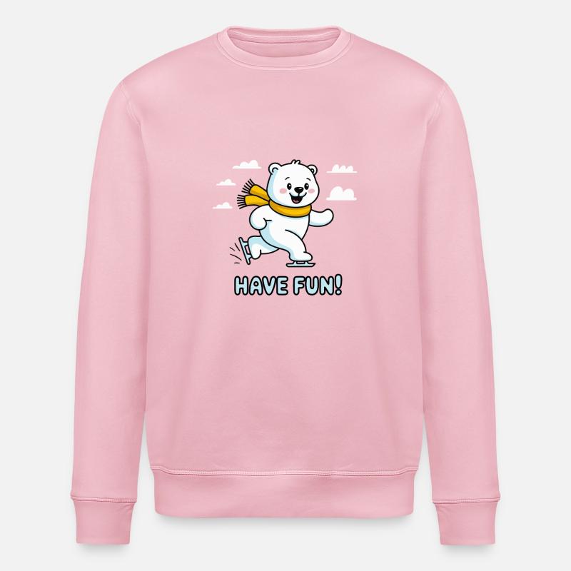 OURS, AMUSEZ-VOUS - Sweat bio ROLLER Stanley/Stella Unisexe - rose pâle