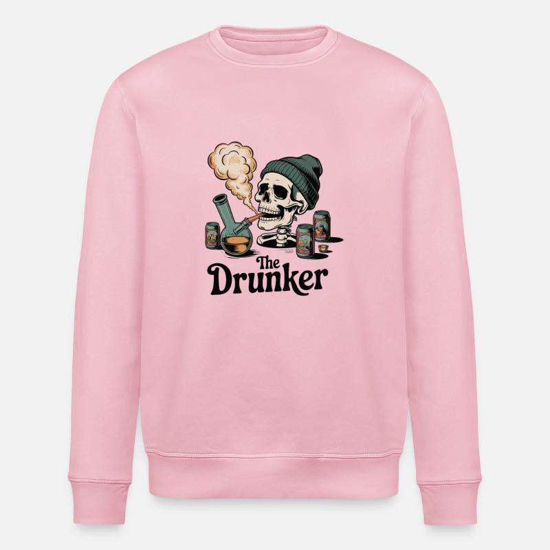 DER BETRUNKENE - Stanley/Stella Unisex Bio-Sweatshirt ROLLER - Hellrosa