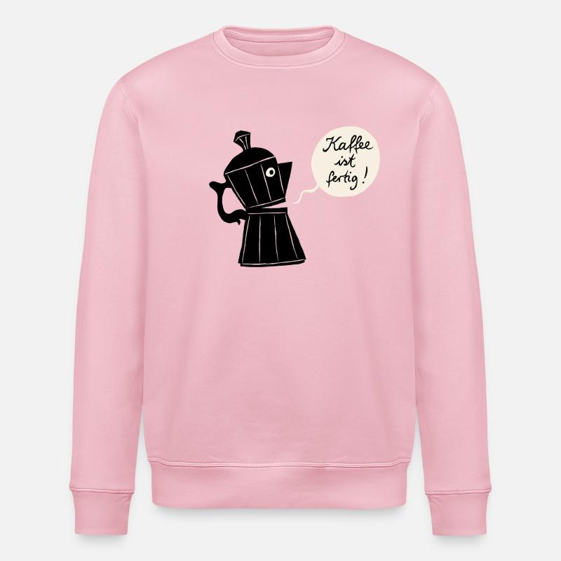 Kaffee ist fertig - Stanley/Stella Unisex Bio-Sweatshirt ROLLER - Hellrosa