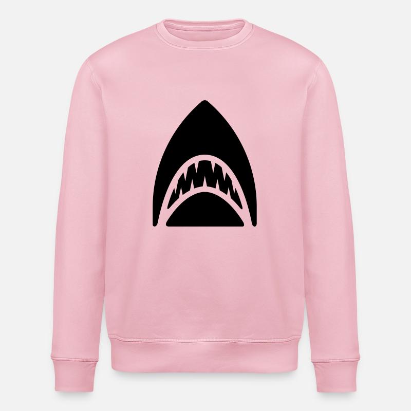 shark - Stanley/Stella ROLLER Unisex Organic Sweatshirt - cotton pink