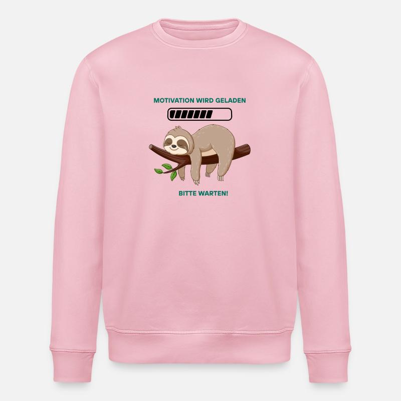 Faultier - Stanley/Stella Unisex Bio-Sweatshirt ROLLER - Hellrosa