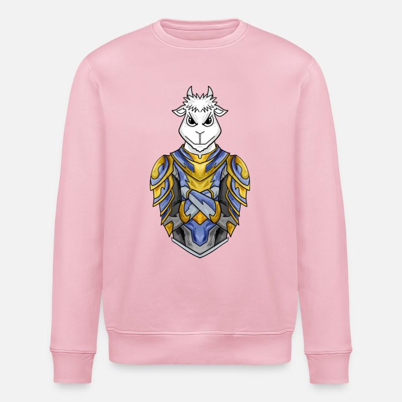 Knight Goat cool - Stanley/Stella ROLLER Unisex Organic Sweatshirt - cotton pink