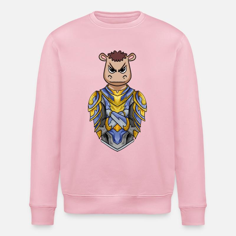 Ritter Pferd cool - Stanley/Stella Unisex Bio-Sweatshirt ROLLER - Hellrosa