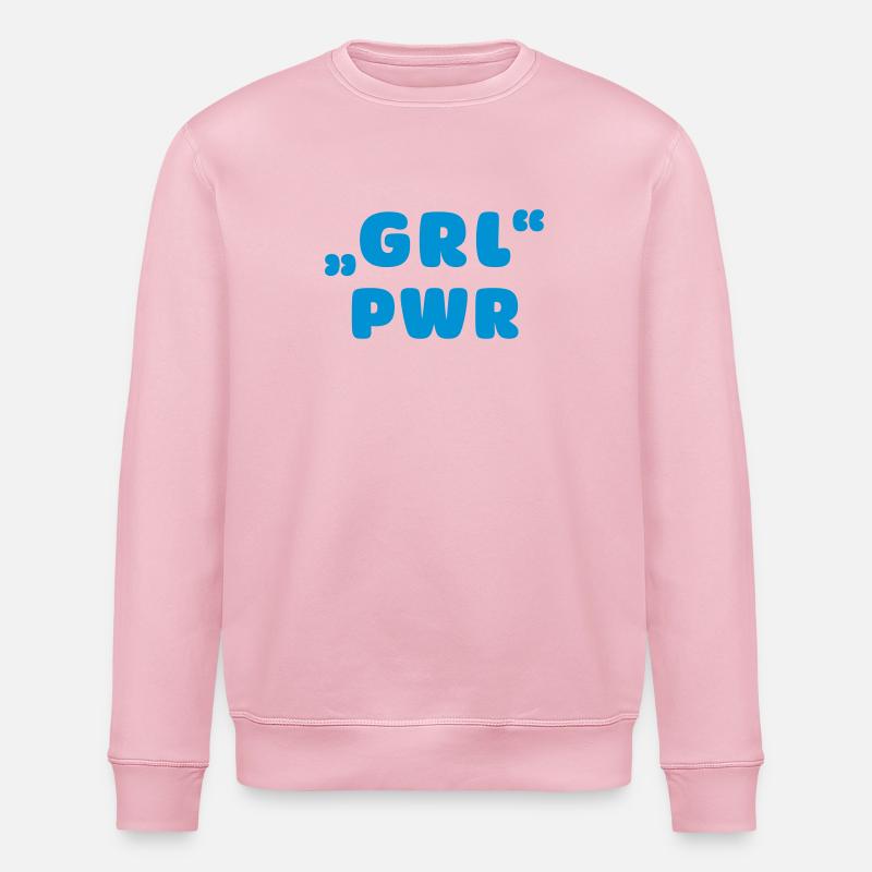GRL PWR - Stanley/Stella Unisex Bio-Sweatshirt ROLLER - Hellrosa