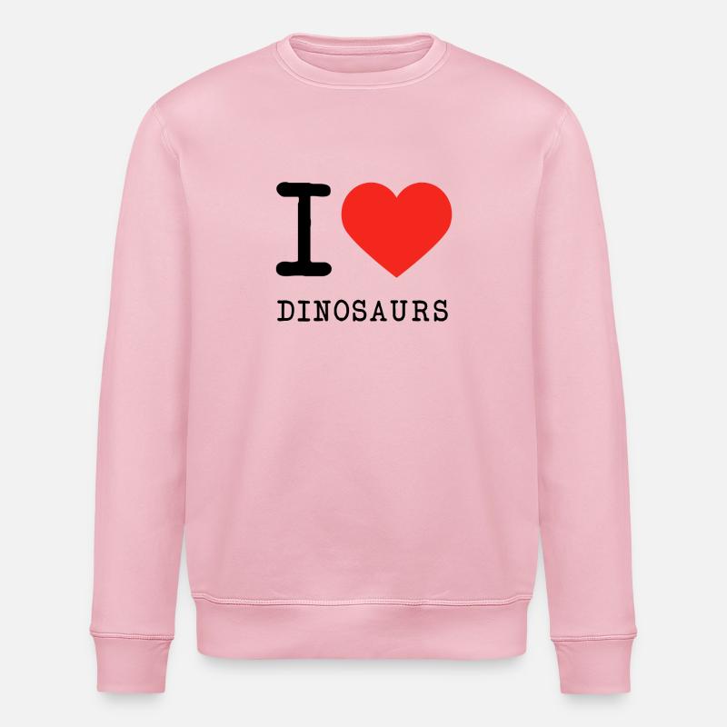 J'adore les dinosaures - Sweat bio ROLLER Stanley/Stella Unisexe - rose pâle