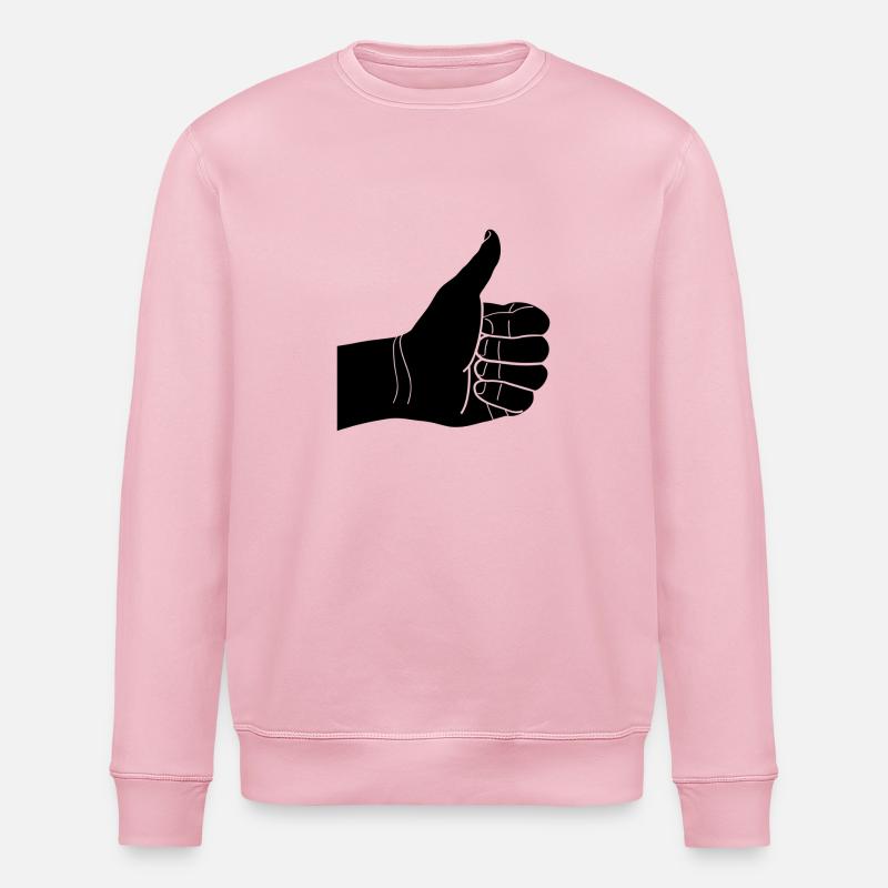 daumen hoch - Stanley/Stella Unisex Bio-Sweatshirt ROLLER - Hellrosa