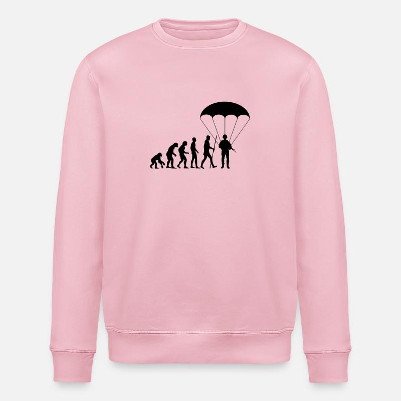 Evolution parachutiste parachutiste - Sweat bio ROLLER Stanley/Stella Unisexe - rose pâle