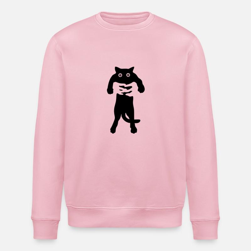 chat noir - Sweat bio ROLLER Stanley/Stella Unisexe - rose pâle