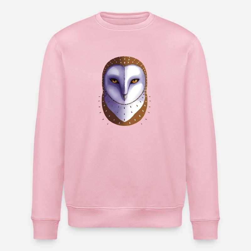 Schleiereule - Stanley/Stella Unisex Bio-Sweatshirt ROLLER - Hellrosa