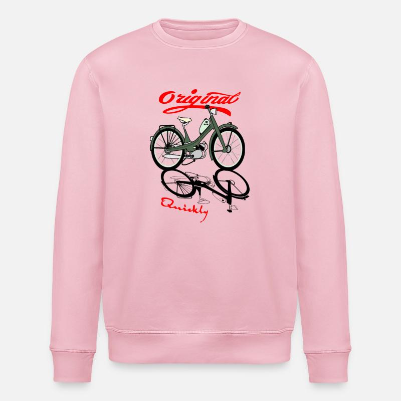 NSU Quickly Moped Cult - Stanley/Stella ROLLER Unisex Organic Sweatshirt - cotton pink