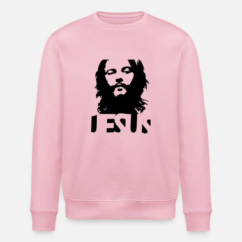 jesus - Stanley/Stella Unisex Bio-Sweatshirt ROLLER - Hellrosa