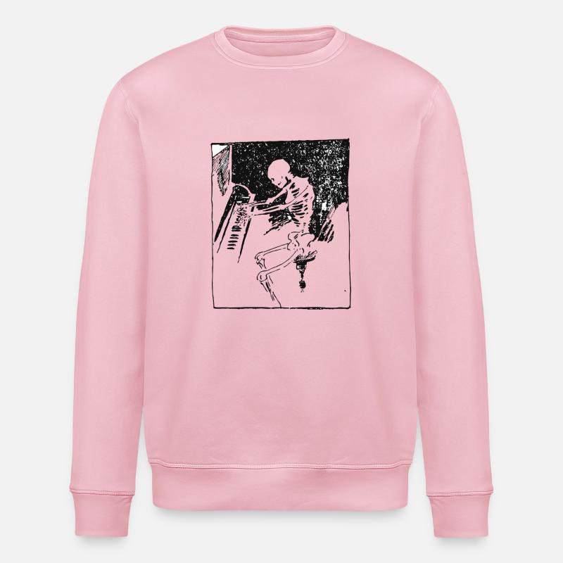 Skelett Klavier - Stanley/Stella Unisex Bio-Sweatshirt ROLLER - Hellrosa