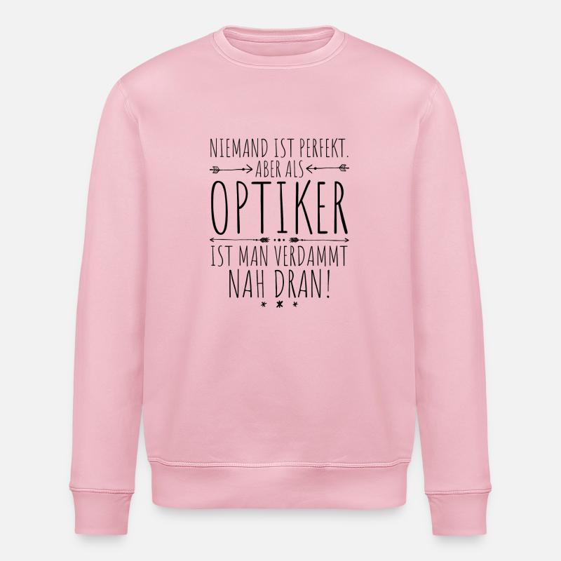 Optiker perfekt - Stanley/Stella Unisex Bio-Sweatshirt ROLLER - Hellrosa