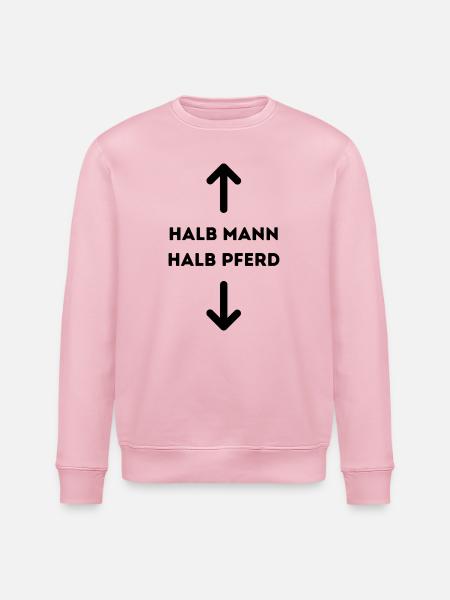 Halb Mann halb Pferd - Stanley/Stella Unisex Bio-Sweatshirt ROLLER - Hellrosa
