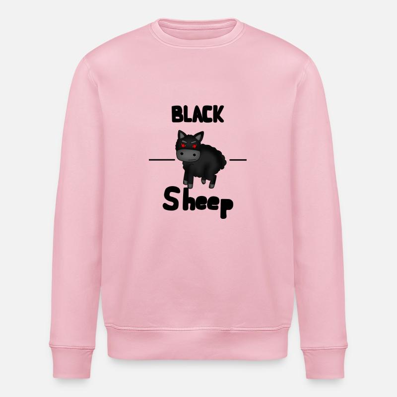 schwarze Schafe - Stanley/Stella Unisex Bio-Sweatshirt ROLLER - Hellrosa