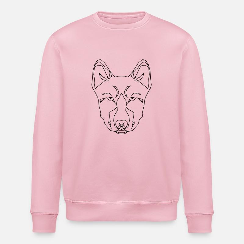 Stylized Dog - Sweat bio ROLLER Stanley/Stella Unisexe - rose pâle